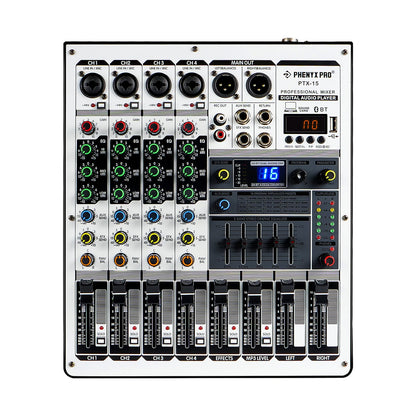 PTX-15 | 4-Channel Audio Mixer w/ 16 DSP Effects, Audio Mixer, Phenyx Pro at MSMAV