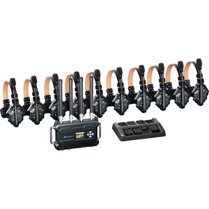Hollyland Solidcom C1 Pro Roaming Hub 10S Full-Duplex Wireless Intercom System with 10 Single-Ear Headsets (V-Mount), Wireless Intercom System, Hollyland at MSMAV