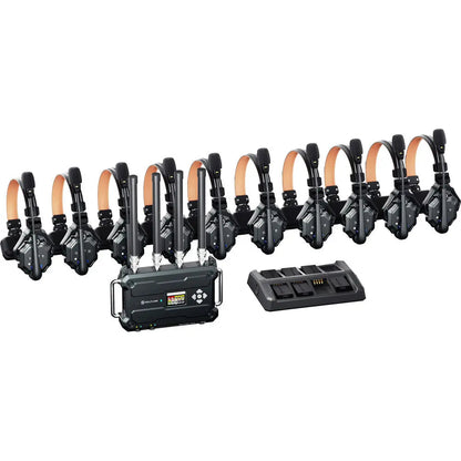 Hollyland Solidcom C1 Pro Roaming Hub 10S Full-Duplex Wireless Intercom System with 10 Single-Ear Headsets (V-Mount), Wireless Intercom System, Hollyland at MSMAV