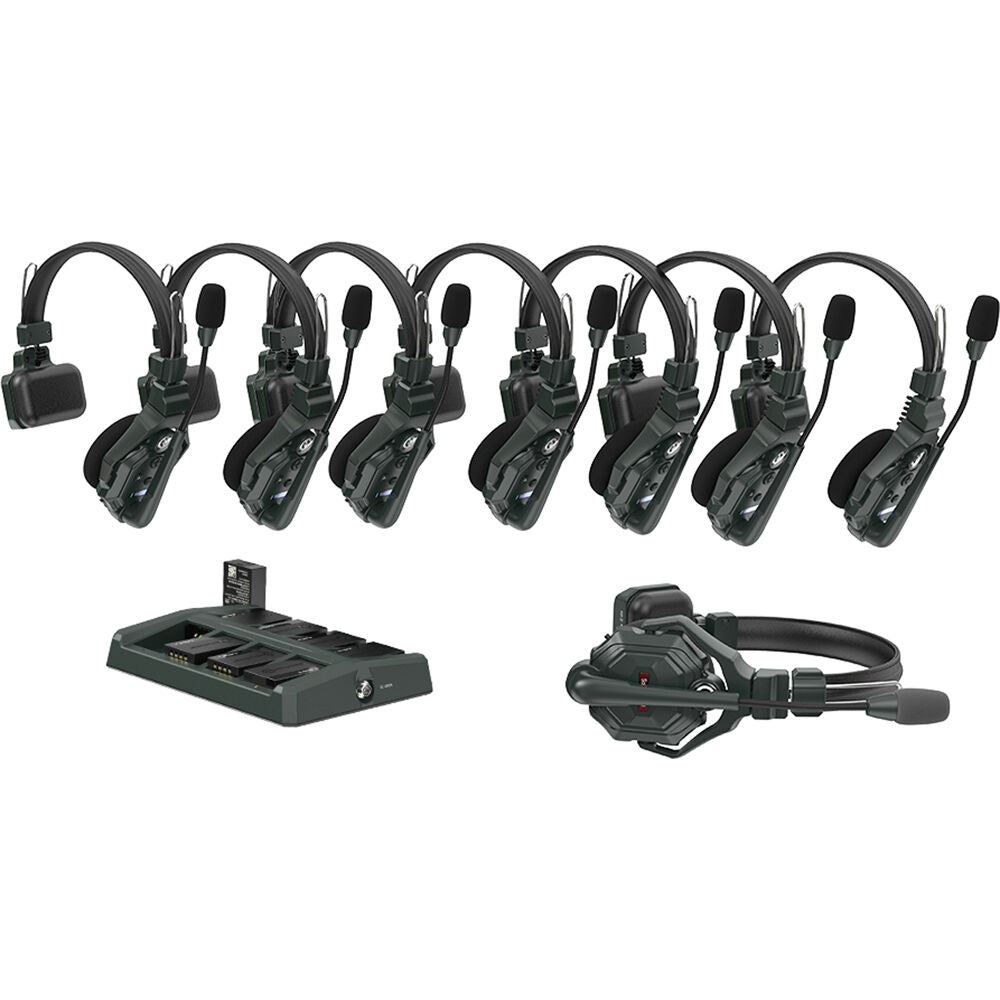Hollyland Solidcom C1-8S Full-Duplex Wireless DECT Intercom System with 8 Headsets (1.9 GHz), Wireless Intercom Systems, Hollyland at MSMAV