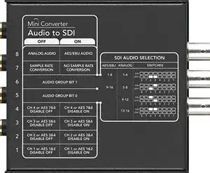 Blackmagic Design Mini Converter Audio to SDI 4K, Video Transmission, Blackmagic Design at MSMAV