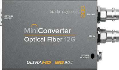 Blackmagic Design Mini Converter Optical Fiber 12G-SDI (No Optical Module Included), Video Transmission, Blackmagic Design at MSMAV