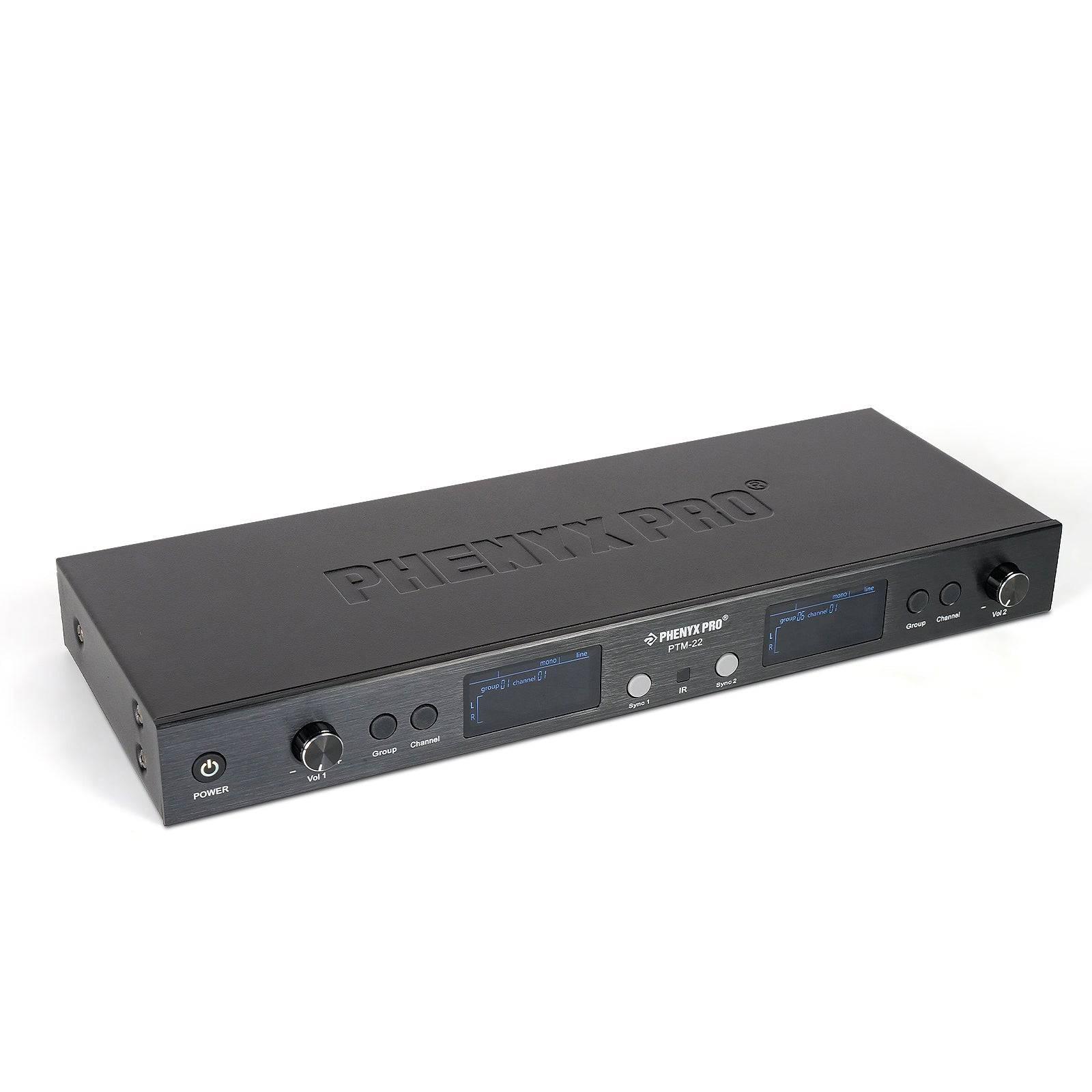 PTM-22-2B | UHF Mono Wireless In-Ear Monitor System w/ 2 Loop Outputs - MSM AV - MSMAV