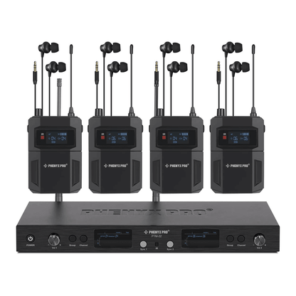 PTM-22-4B | UHF Mono Wireless In-Ear Monitor System w/ 2 Loop Outputs - MSM AV - MSMAV
