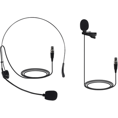 1HM1LM-BLK | Lapel & Headset Mic Combo w/ 3-Pin XLR Jack (Pack of 2) | Stocked in AU
