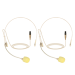 Phenyx Pro Beige Headset Microphone Combo With 3 Pin Mini XLR Jack (Pack of 2)