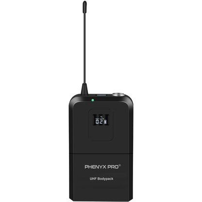 Phenyx Pro Wireless UHF BodyPack Transmitter Compatible With Receiver PTU-7000/6000