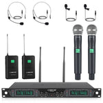 PTU-5000-2H2B | UHF Fixed Frequency Quad Wireless Microphone System - MSM AV - MSMAV