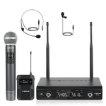 PTU-52-1H1B | Dual Wireless Microphone System w/ Frequency Hopping - MSM AV - MSMAV