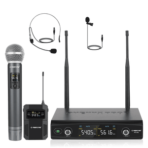 PTU-52-1H1B | Dual Wireless Microphone System w/ Frequency Hopping - MSM AV - MSMAV