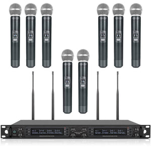 PTU-6000-8H | Eight-channel UHF Wireless Microphone System w/ Auto-Scan