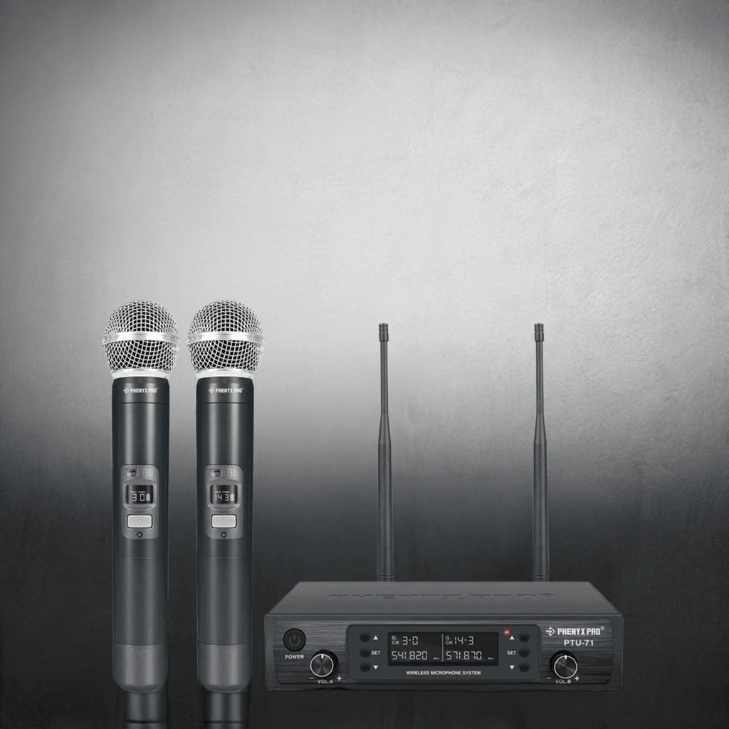 PTU-71-2H Wireless Microphone System – Dual UHF with Auto-Scan | Stocked in AU