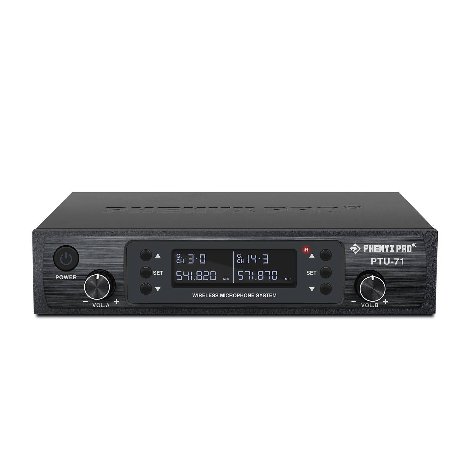 PTU-71-2H Wireless Microphone System – Dual UHF with Auto-Scan | Stocked in AU