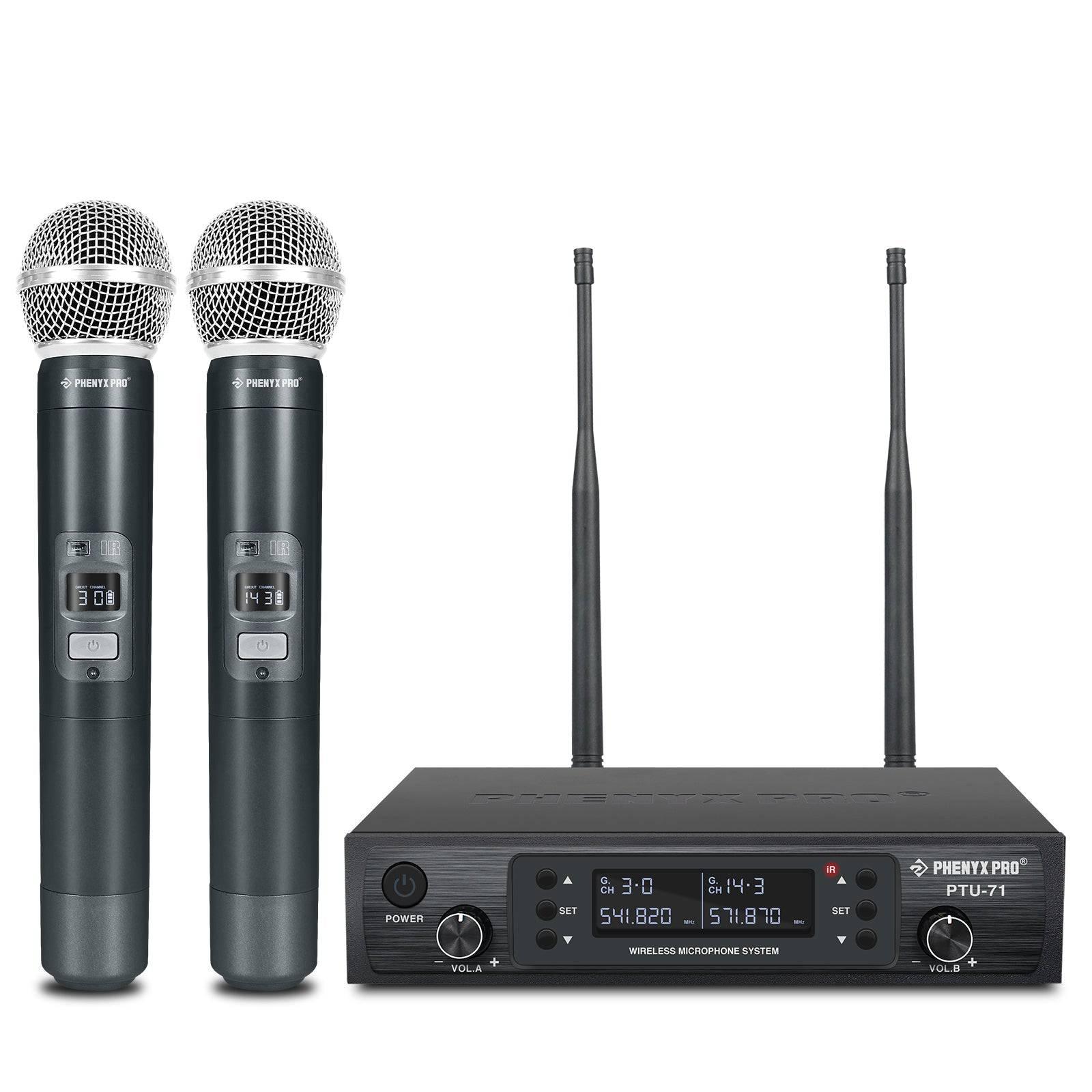 PTU-71-2H Wireless Microphone System – Dual UHF with Auto-Scan | Stocked in AU