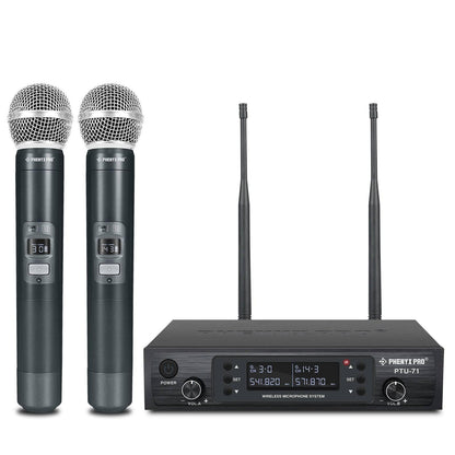 PTU-71-2H Wireless Microphone System – Dual UHF with Auto-Scan | Stocked in AU