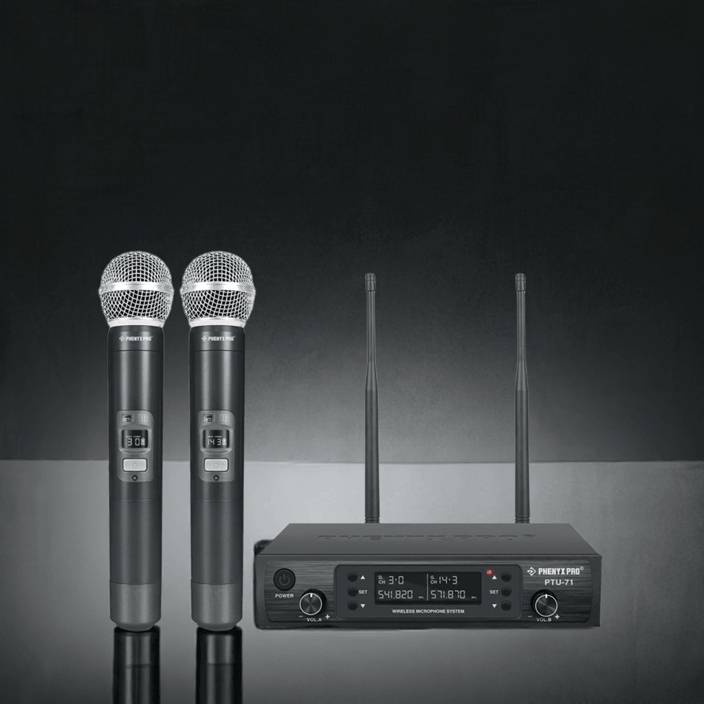 PTU-71-2H Wireless Microphone System – Dual UHF with Auto-Scan | Stocked in AU